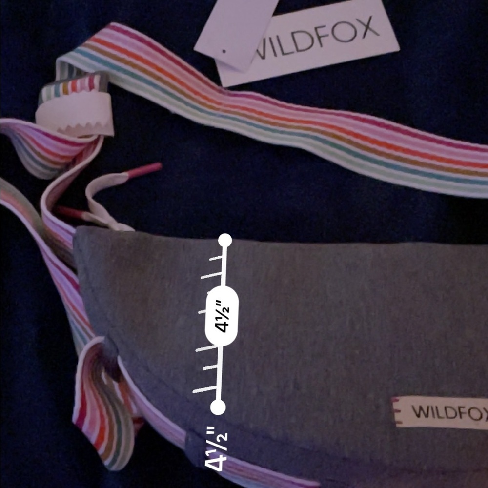 Wildfox Gray Bag with Vibrant Rainbow  Strap - Picture 10 of 13